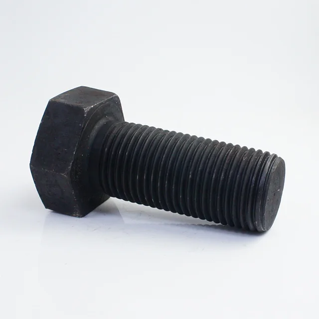 M64*150 Full Thread Hex Bolt, Grade 4.8, Black