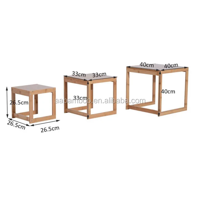 Бамбук 3 шт. матричный стол для гостинной столовый