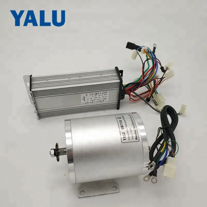 YALU BM1109 2000W Brushless Motor 48V Electric E scooter BLDC Motor with Controller for Comversion DIY EBike Kit
