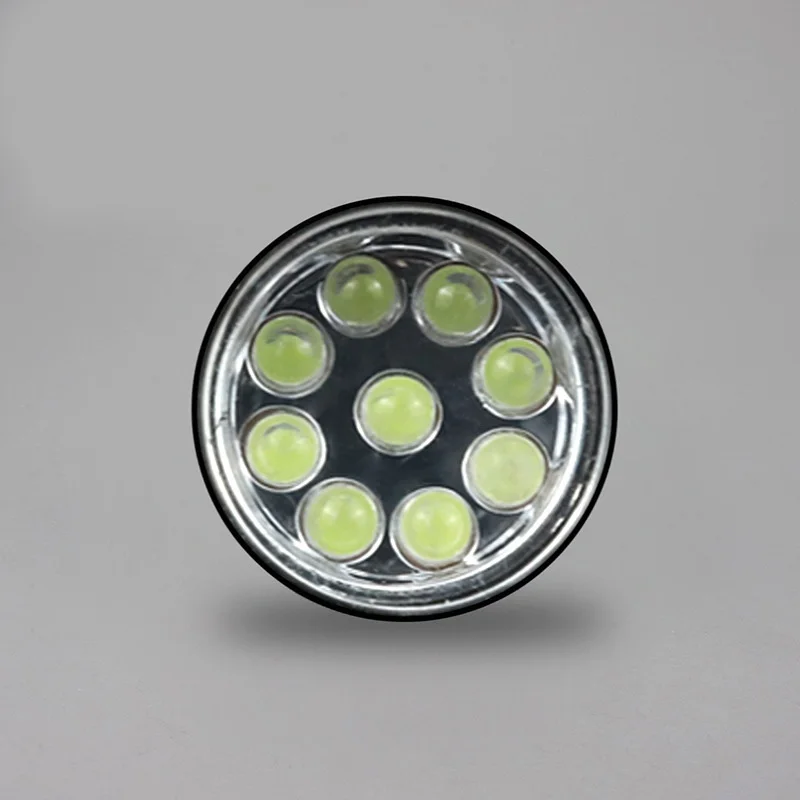 Mini Cheap Aluminum 9 LED Flashlight for Promotion