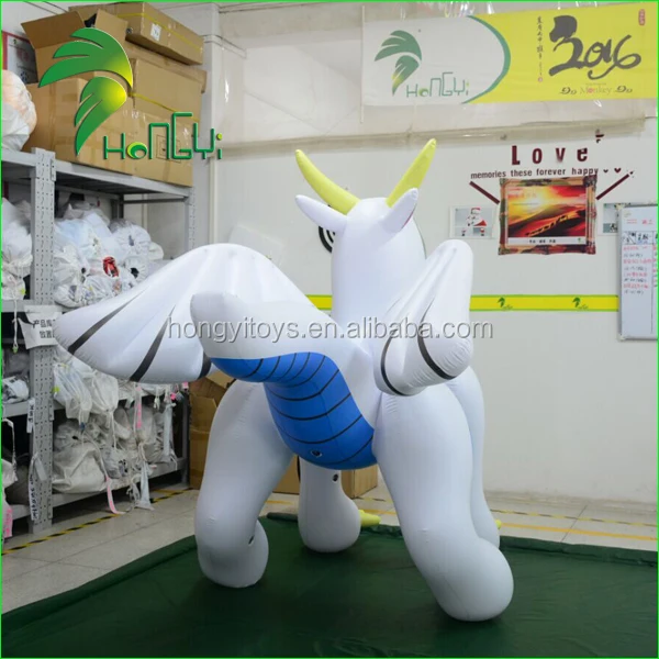 PVC Inflatable Animal Cartoon Sex Toy Giant Inflatable Blue Dragon Animal XXX From Hongyi
