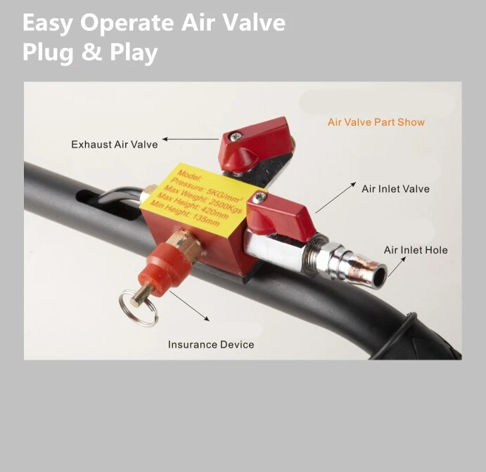 2.5tons automatic portable electric telescopic car jack with OEM service