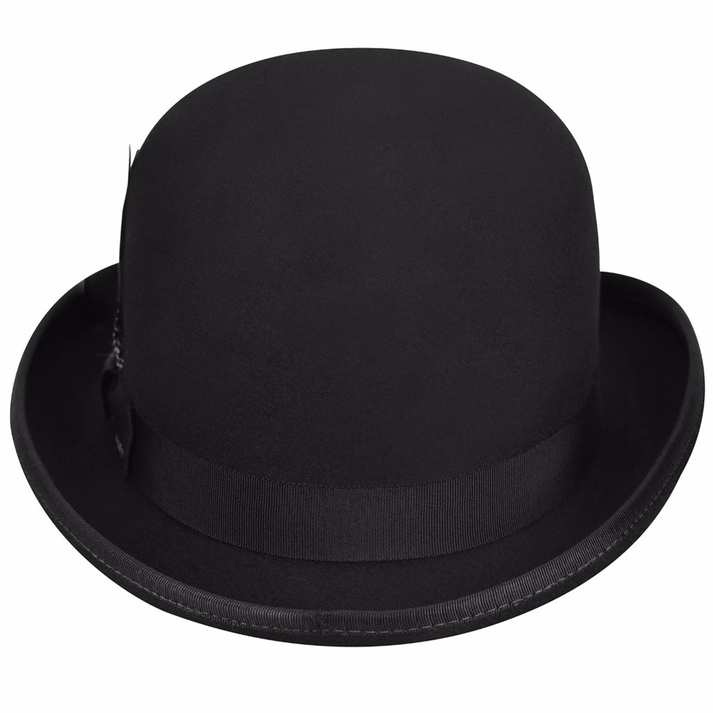 
Custom Men Wool Felt Derby Hat chapeaux man 