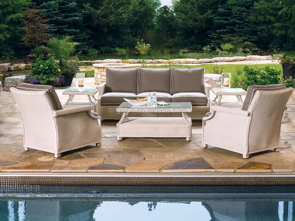 Premier Design Patio Garden Furniture Synthetic Rattan Wicker Made Weatherproof Royal Set