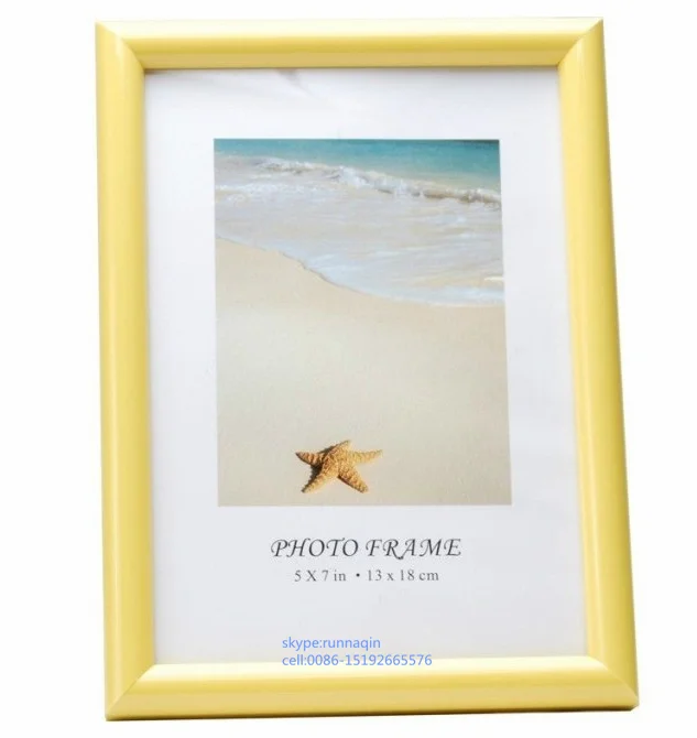 Wholesale Classical Colored PVC bildhalter 4X6 5X7 6X8 8X10 A4  61x91 Plastic Photo Frame For Poster Picture