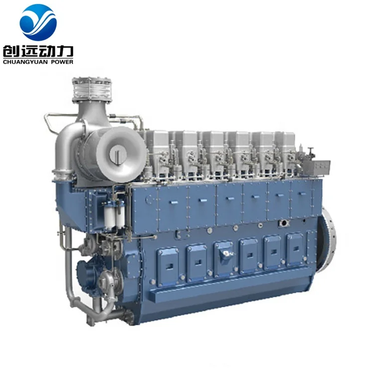 Zd30 190hp 9 cylinders air started system heat exchanger jichai small wp4 boat marine engine