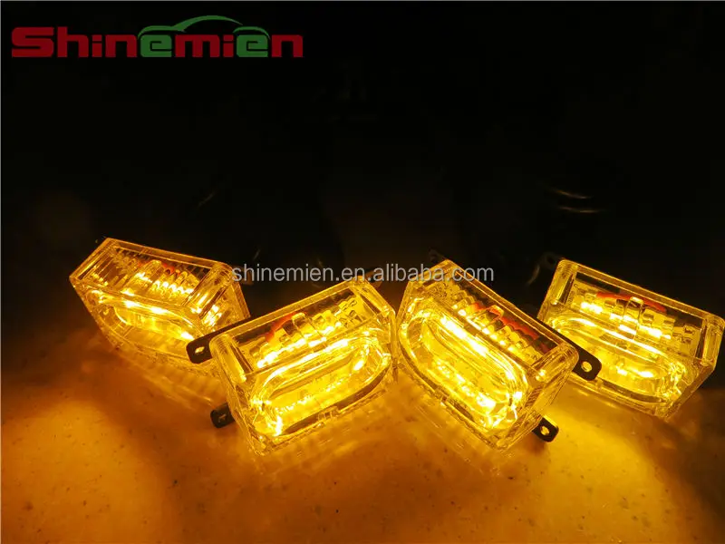 LED Flash Light Bar Tow Truck Grille Strobe Yellow amber orange