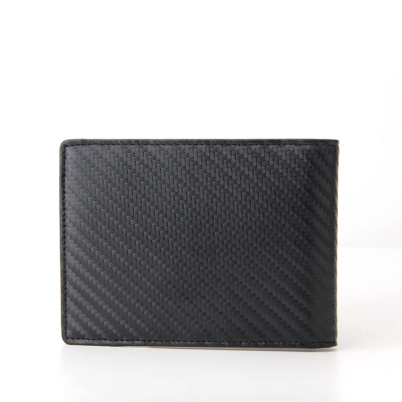 RFID Blocking Pu Leather Money Clip Promotional Wallet Carbon Fiber Pu Leather