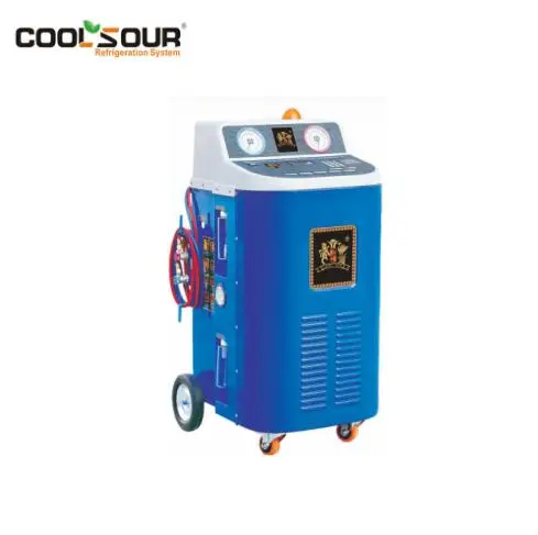 COOLSOUR Automatic Flush Function Auto Refrigerant Recovery