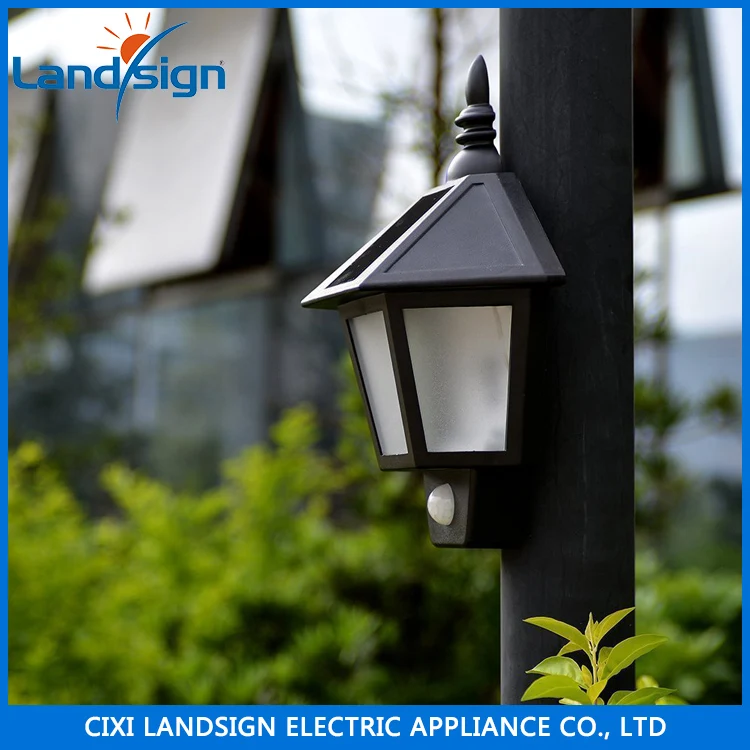 Новое поступление солнечной энергии 3 led pir датчик движения свет открытый сад бра водонепроницаемый