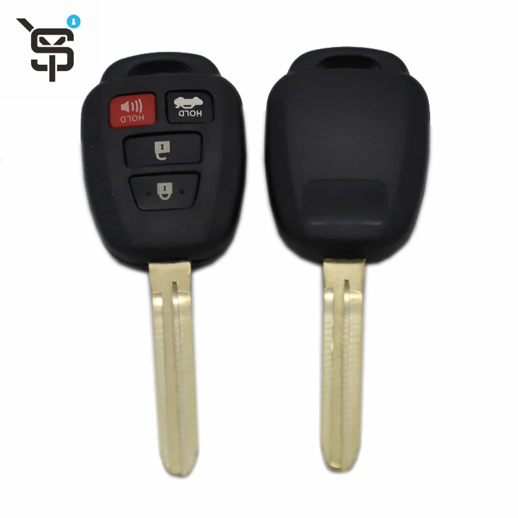 Best price black remote car key for Toyota Camry Corolla 3+1 button keys for car with 314 mhz H chip