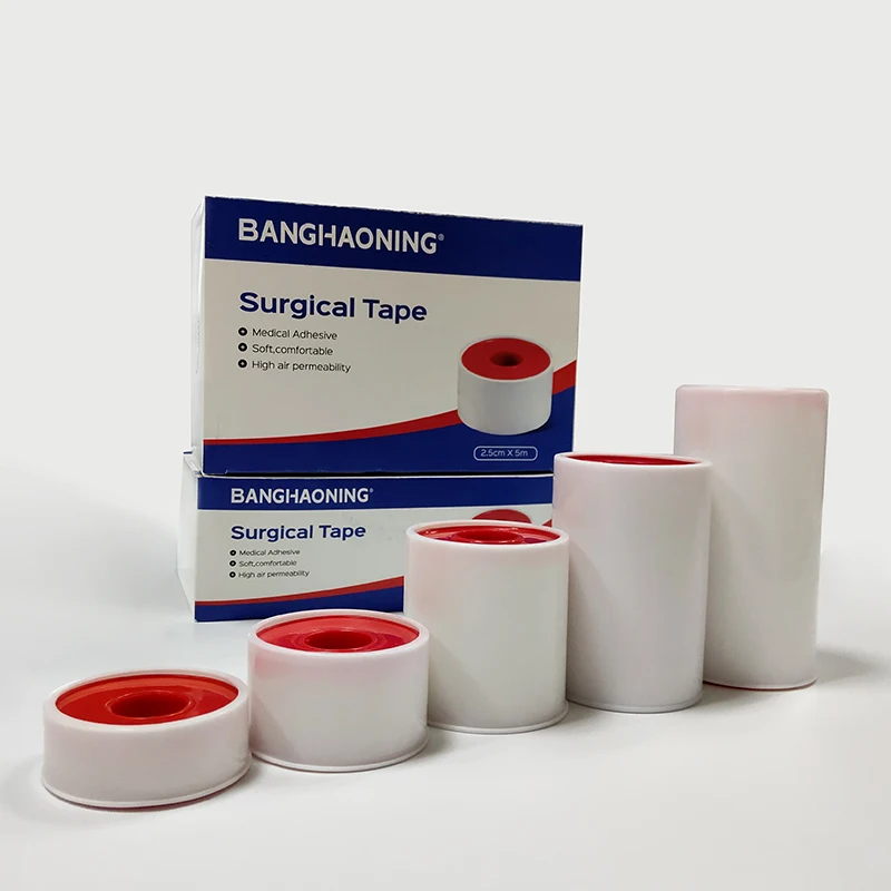 
Manufacturer surgical tape different sizes zinc oxide plaster with plastic cover 