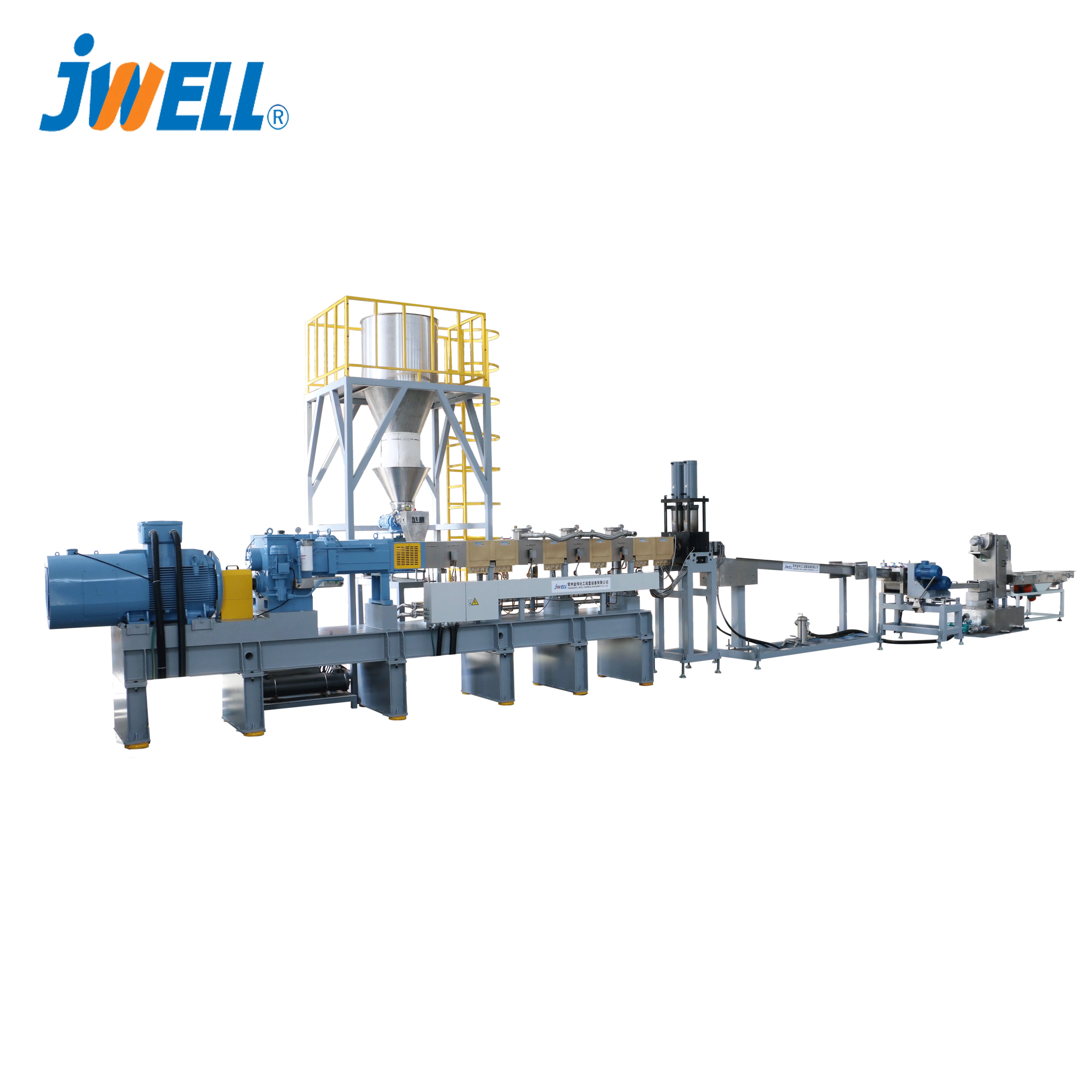 JWELL hot sale plastic compounding extrusion machine, twin screw compounding extrusion line