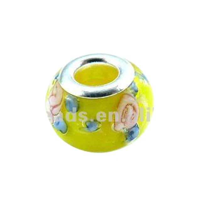 large jewelry making beads New fashion cheap large big Hole Glass Beads