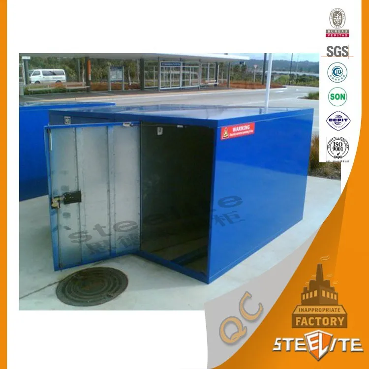 China cycle safe outdoor furniture bicycle motorcycle storage locker with lock