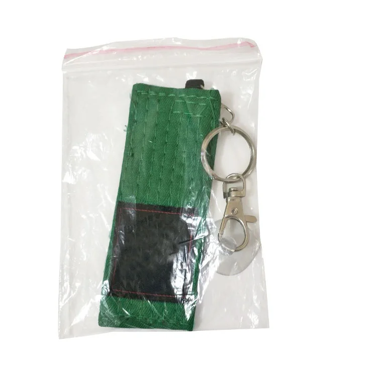 Fashion wholesale martial arts taekwondo/karate/bjj mini belt key chains accessory,taekwondo equipment