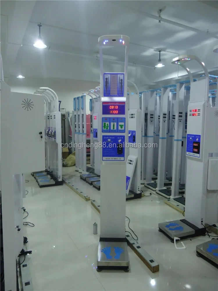DHM-15 Coin operated weighing scale and balance with height and weight BMI Body device