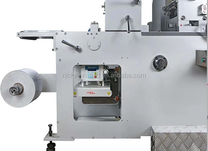 300mm intermittent semi rotary PP sticker label printing machine