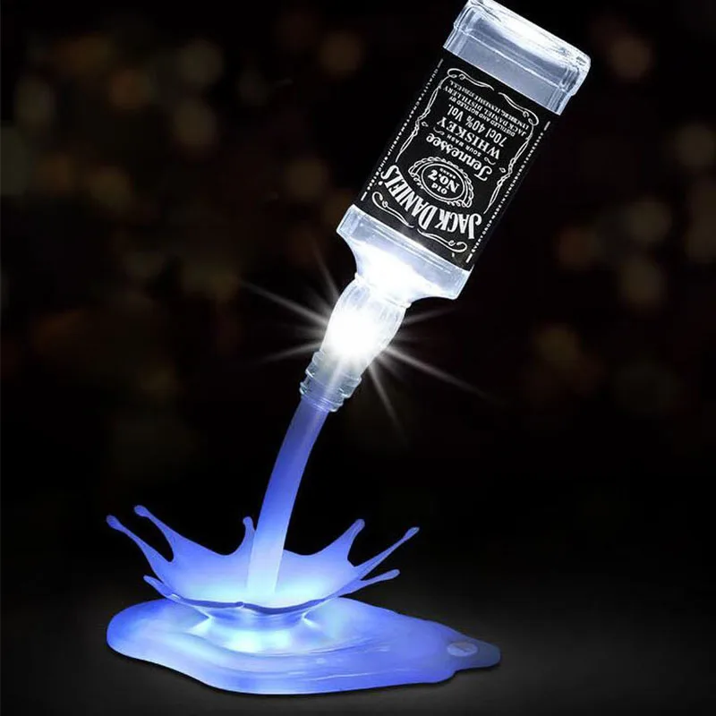 Dcloud партии Декор красивый Романтический Изменение цвета светодиодные вино льется основание светильника