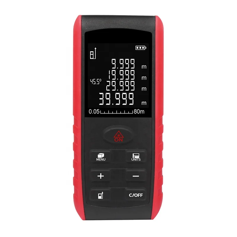 
hot selling 80m portable digital distance meter laser measure 80m laser distance meter 