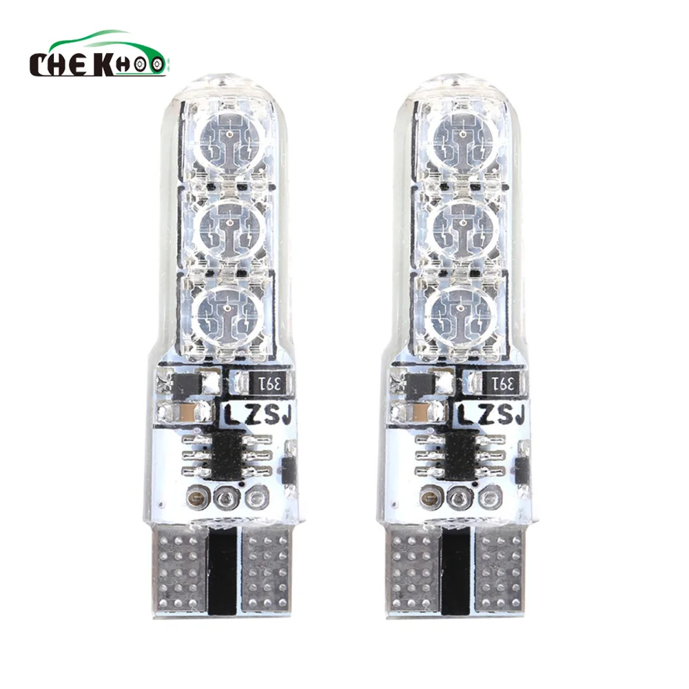 Car T10 W5W 5050 6SMD Auto RGB Led Interior Dome Wedge Reading Light Strobe Lamp Clearance Bulbs Width Light With Remote Control