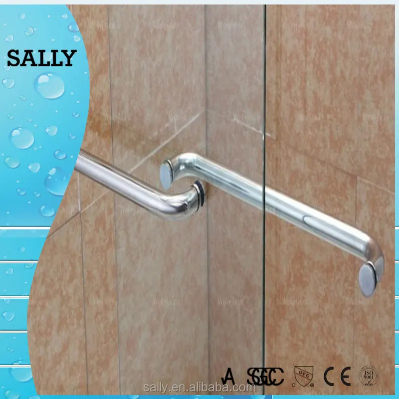 
SALLY 6mm Brush Nickel Finish Bypass Sliding Bath Screen with Two Towel Bars for Bathtub 