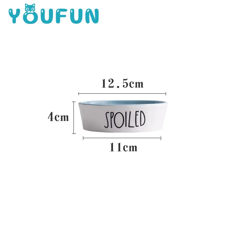 2019 Wholesale Most Popular Cute Cartoon Ceramic Non-slip Pet Feeder Drinking Bowl For Dogs And Cats