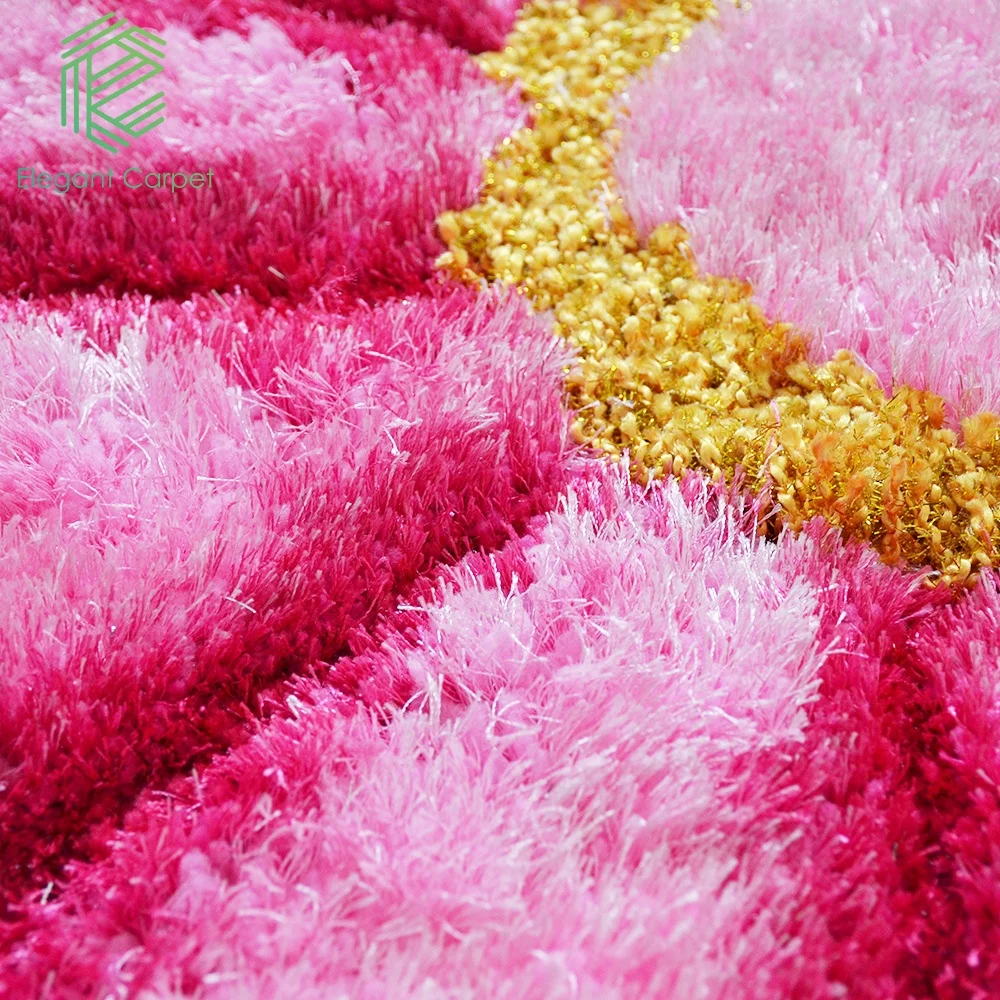 modern design 100% silk rugs for sale super flower shape carpet