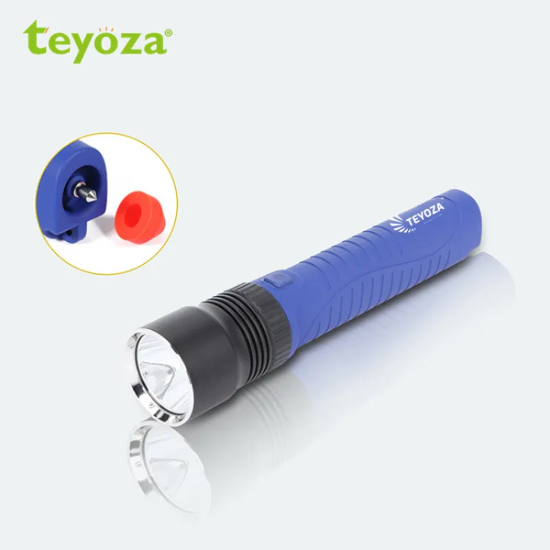 teyoza Rechargeable Portable Rotate Tactical tactical flashlight rechargeab Torch Powerful Waterproof  Diving led Flashlight