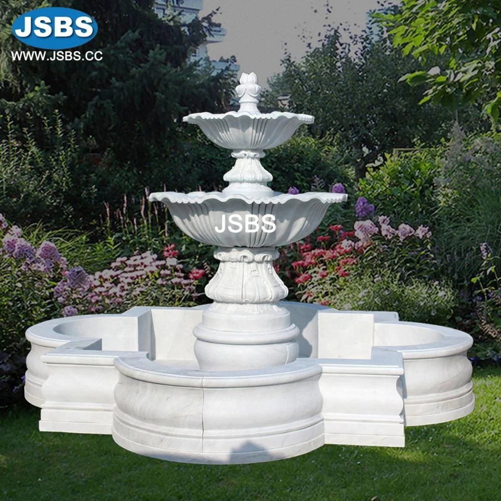 sale decorative natural cantera stone cream marble garden tier fountain water fall gothic design craftsman