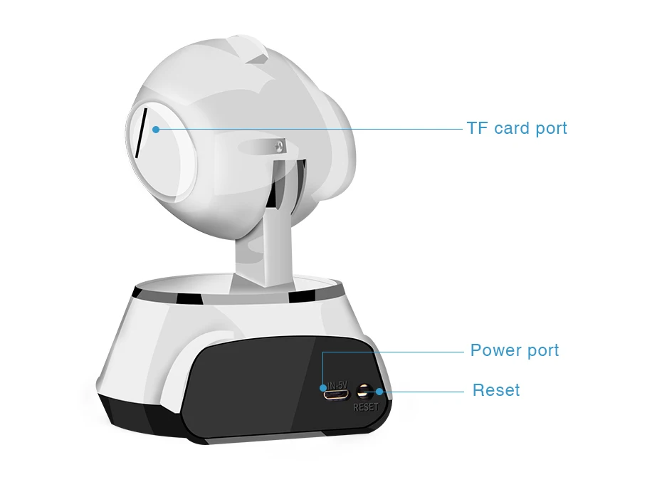 LOOSAFE security baby monitor 720P cctv monitor wireless ip camera indoor home surveillance ip camera