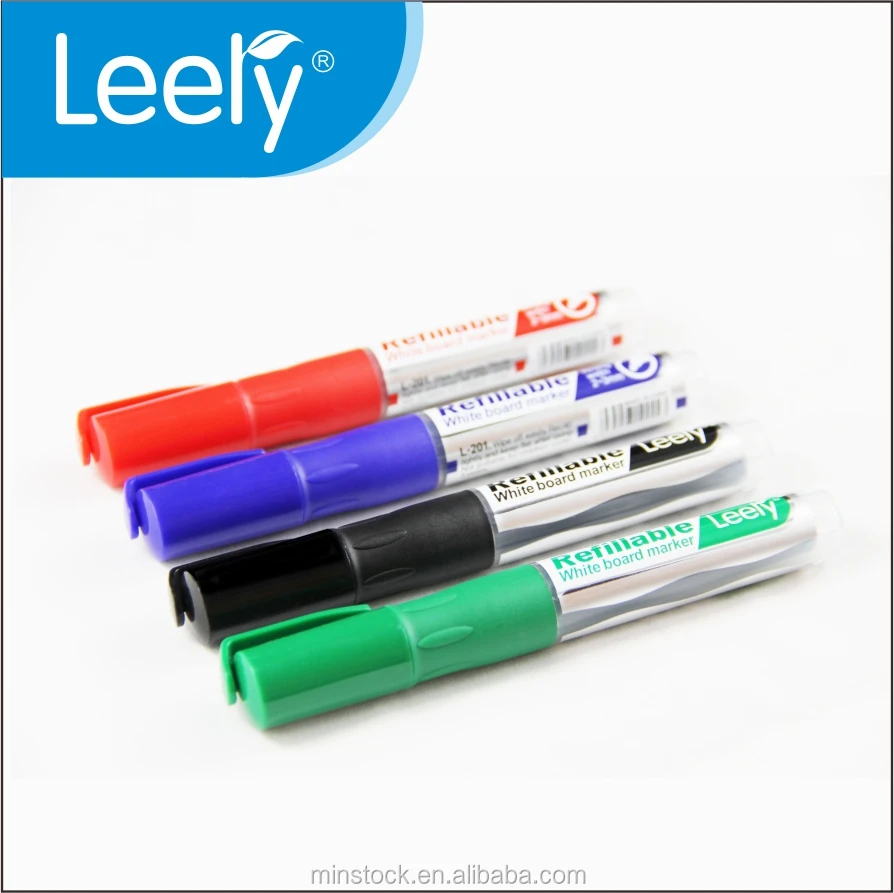 0014C non toxic refillable whiteboard markers pen with ink cartrige