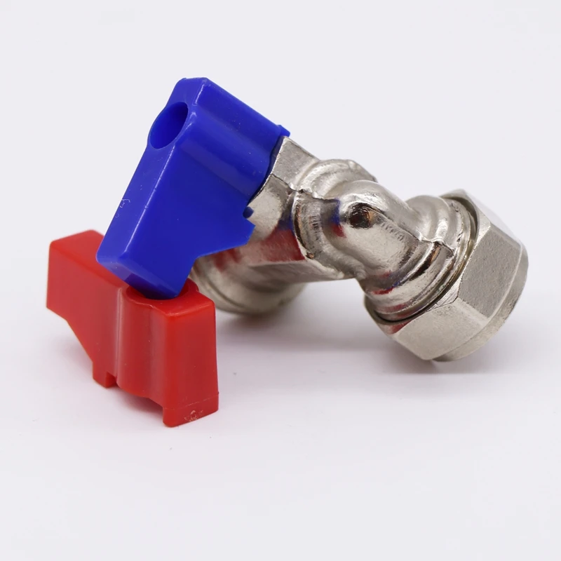 China supplier taizhou yuhuan chumen elbow angle 15mm brass washing machine valve