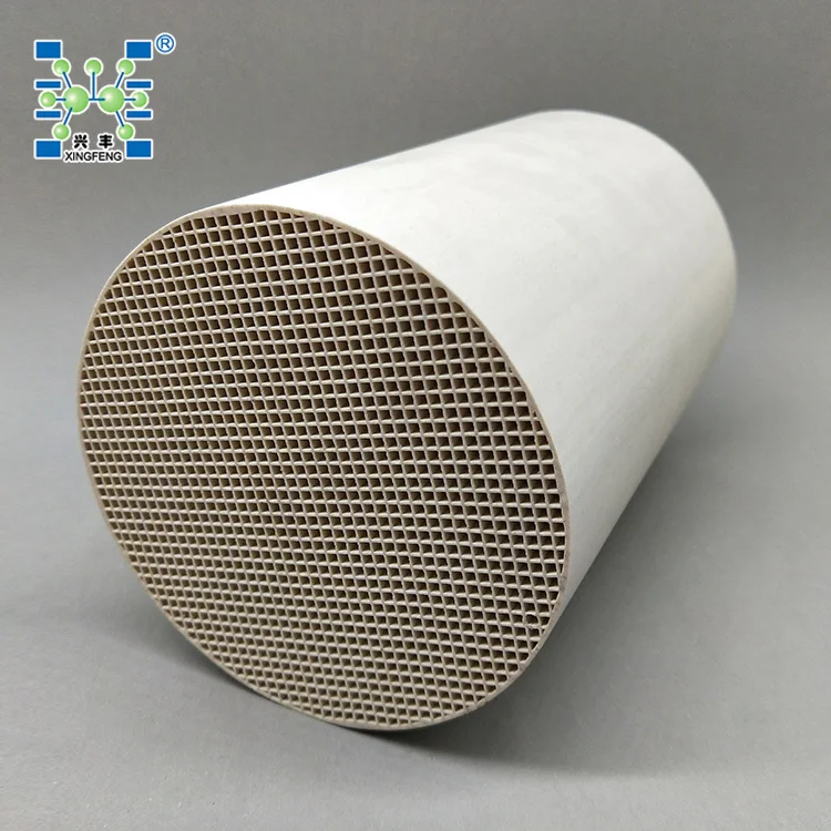 Honeycomb ceramic catalyst carrier Diameter: 120mm, Length: 180mm