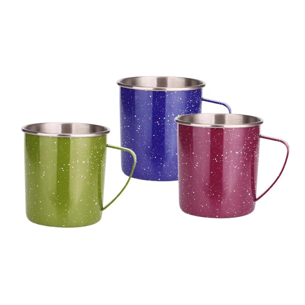 Single wall food Grade 500ml  Stainless Steel Travel Coffee Mug BPA Free Stainless Steel Beer Coffee  Mug With Handle