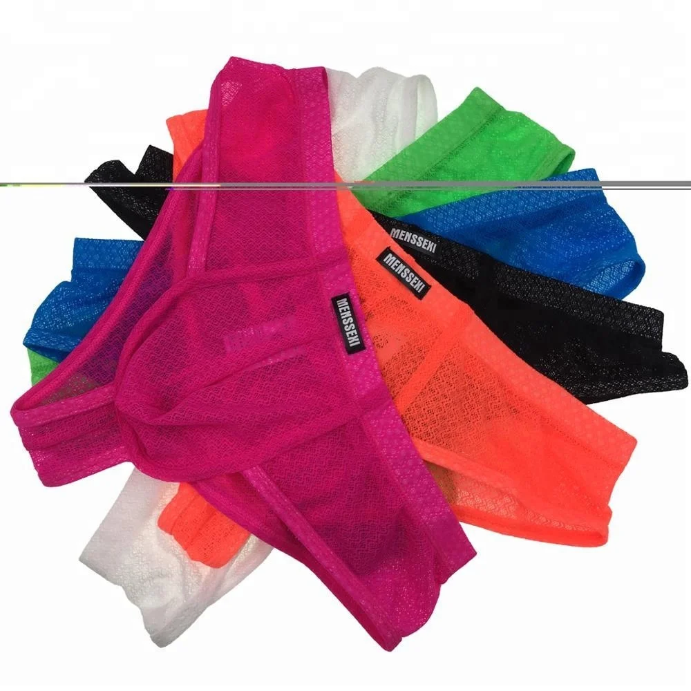 Custom MENSSEXI Brand Micro Nylon Sexy Men Boxer Short Underwear Cuecas Transparent 80%Polymaid 20%Spandex 884