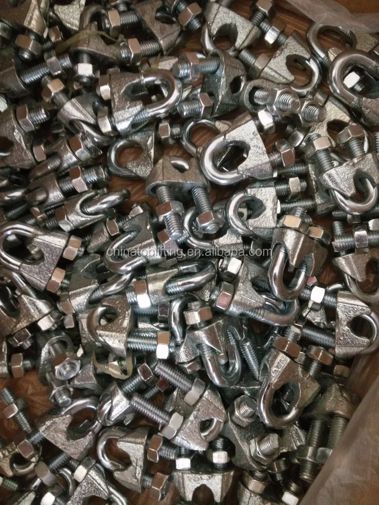 Hot Sale Standard DIN741 Galvanized Wire rope Clamp/Wire rope clip/