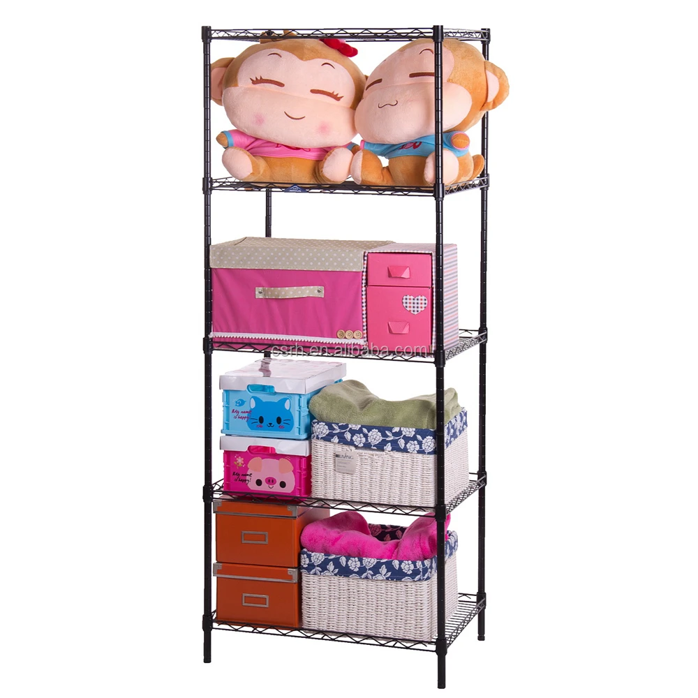 RH-WS6040150B  600*400*1500mm    Five Layers Household Commodity Shelf