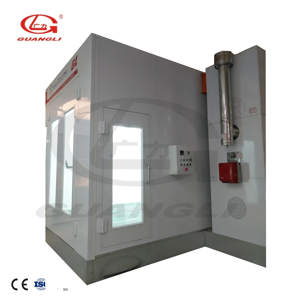 Hot sale full down semi draft car paint spray booth