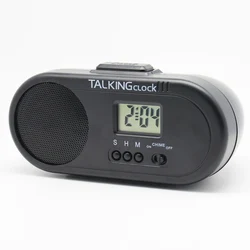 Retro radio shaped home voice clock for the elderly Radio Spanish Talking Digital Alarm Clock