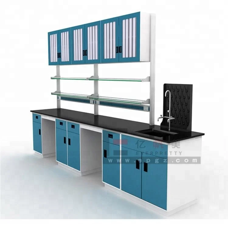 Customize Lab Furniture Chemical Laboratory Workbench with Sink/Cabinet/Shelf