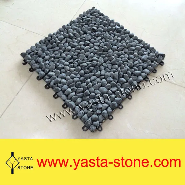 Garden Cheap Pebble Stone Interlocking Floor