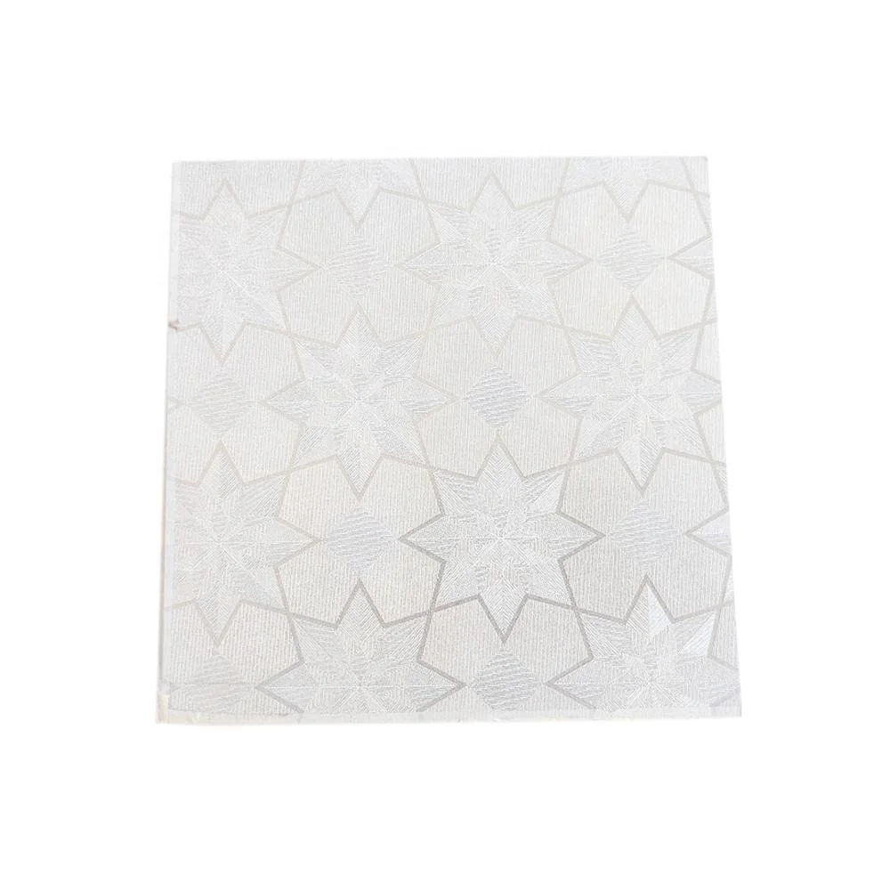 China Factory Fireproof Good Price PVC Square Gypsum Ceiling Board WIth Decorative 3D Patterns