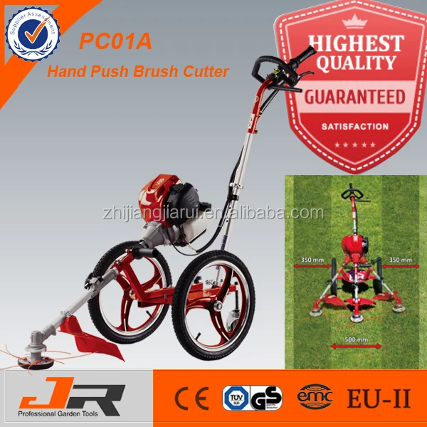 2015 hot 4-stroke grass trimmer /grass cutter/brush cutter with wheels