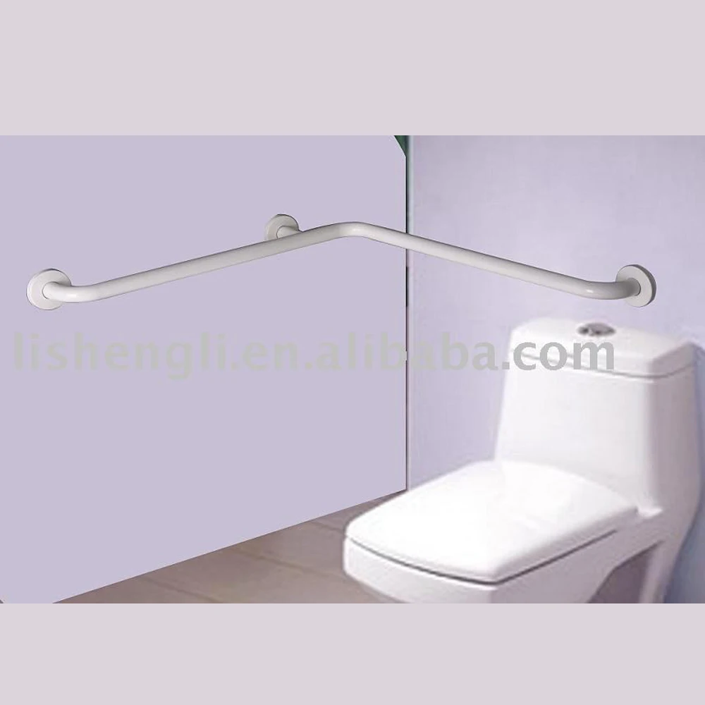 
stainless steel powder coated corner grab bar L-shaped grab rail handicap toilet grab bars 