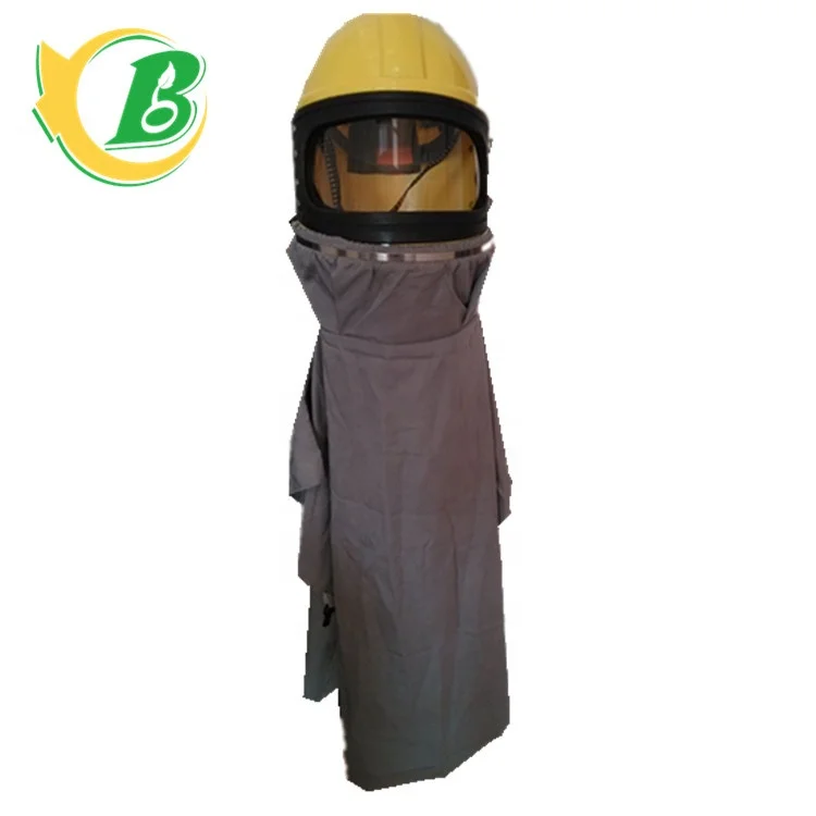 Sand blast clothes, suit, blasting helmet