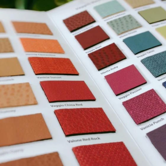 Карта Swatch для кожаной ткани