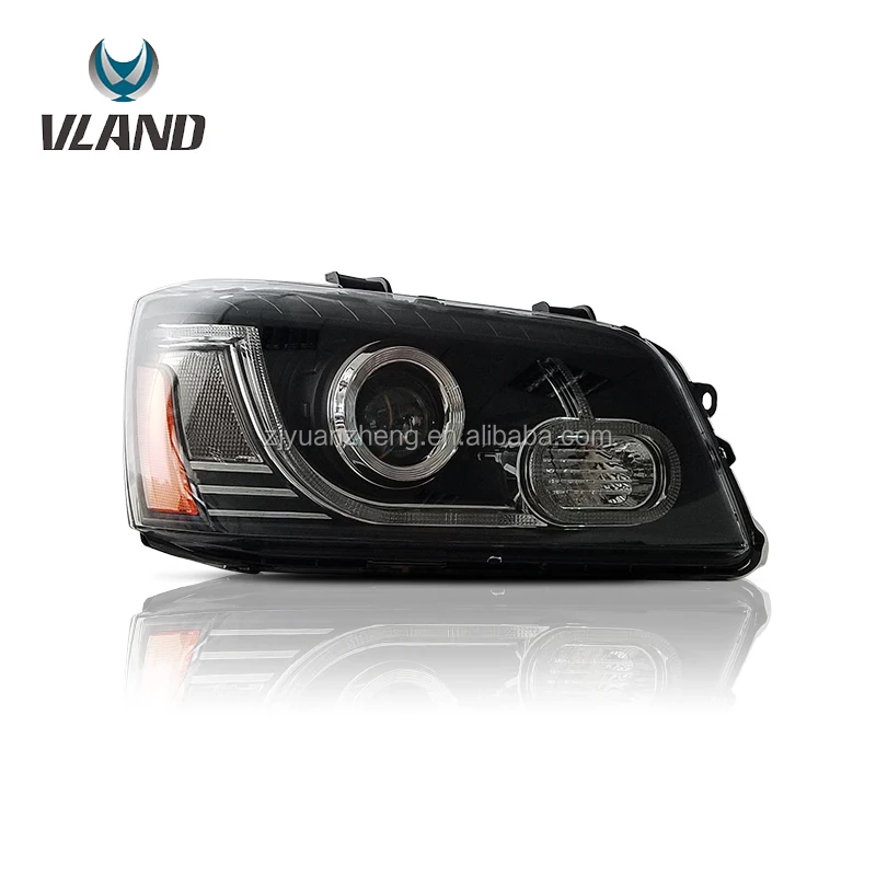 For vland car styling for highlander 2001-2007 head lamp car accessory high quality head light hot selling with grill