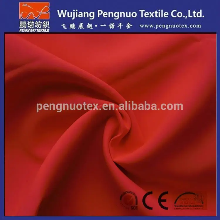 100% polyester micro peach fabric with polyurethane coating fabric for compression garment /micro peach skin fabric