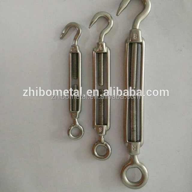 High Polished rope fittings rigging hardware Stainless Steel Open Body Turnbuckles